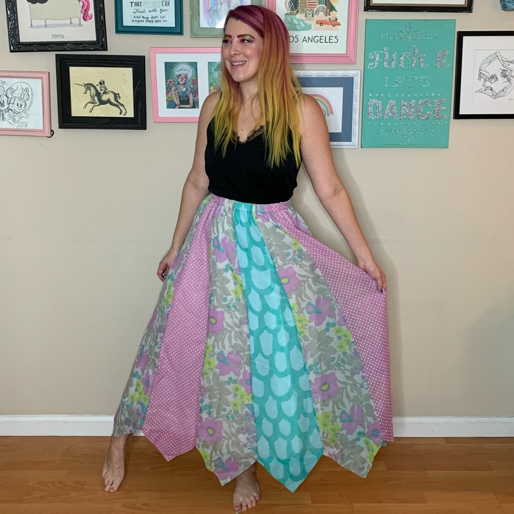 Handmade vintage beautiful cottagecore skirt